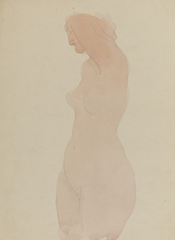 [Nude with raised left arm]