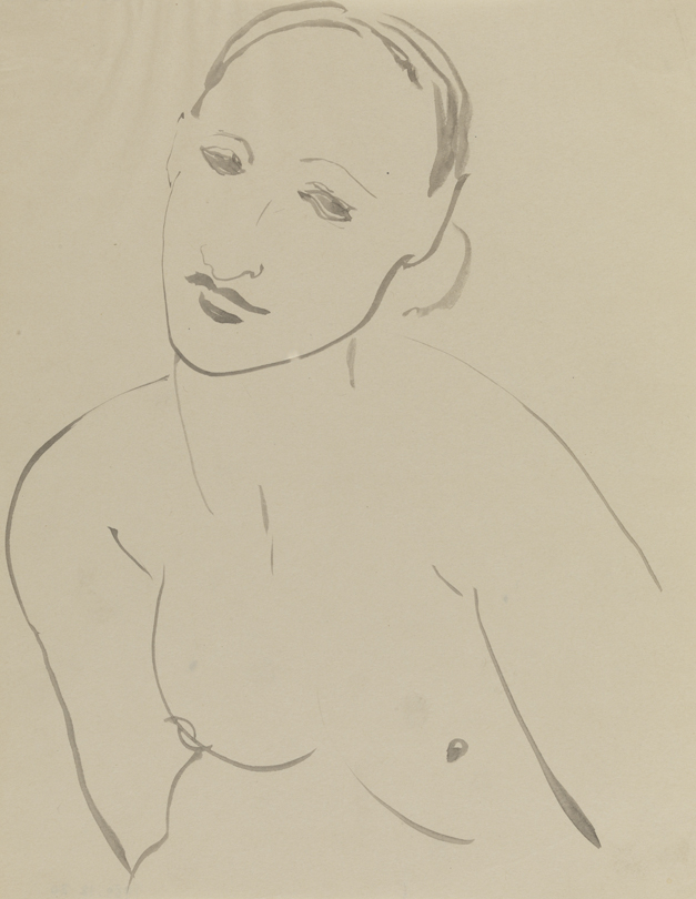 [Female nude, half lenght]