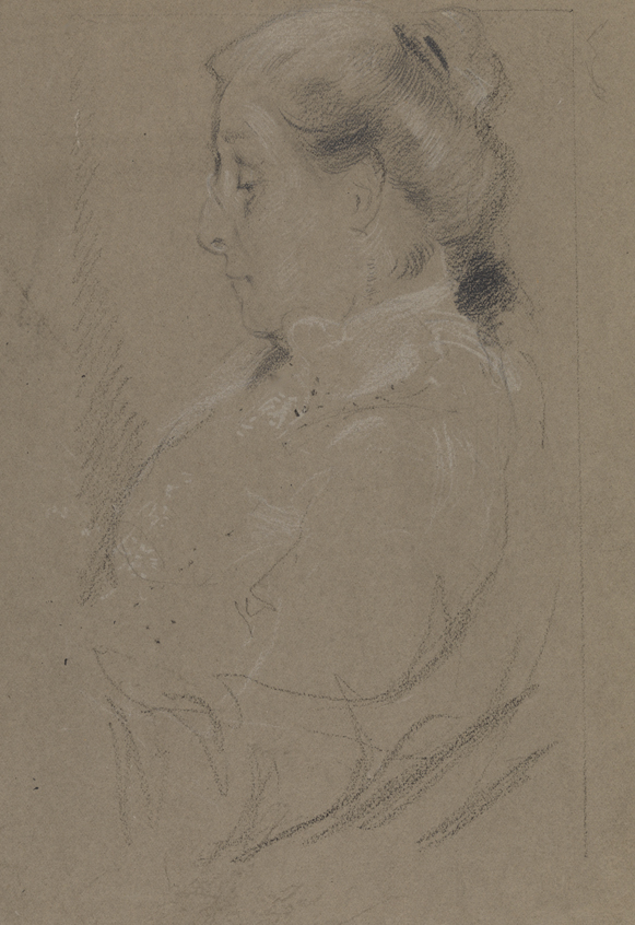 [Woman facing left, half lenght]