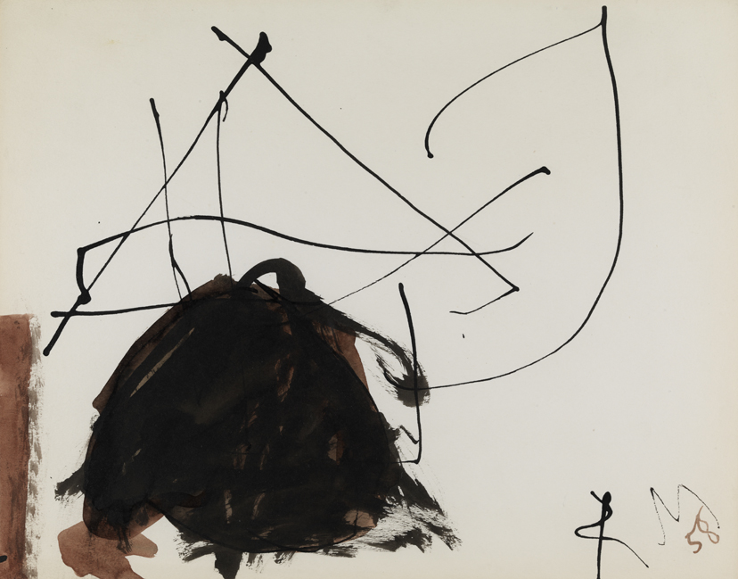 Sepia and Black Ink (Automatism Series)