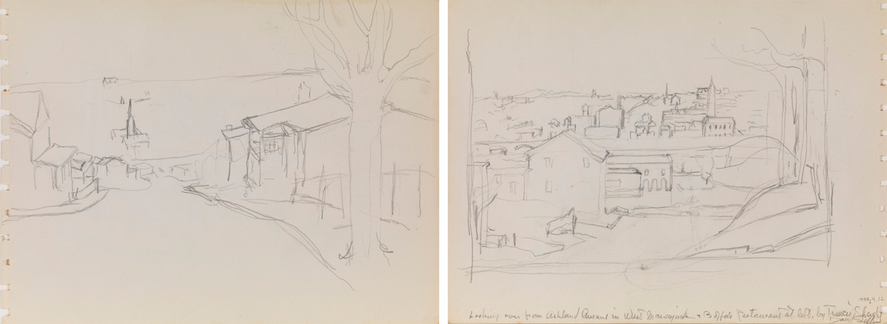 [Tree on right, steeple in distance], recto; [View of Manyunk from Ashland Avenue], verso