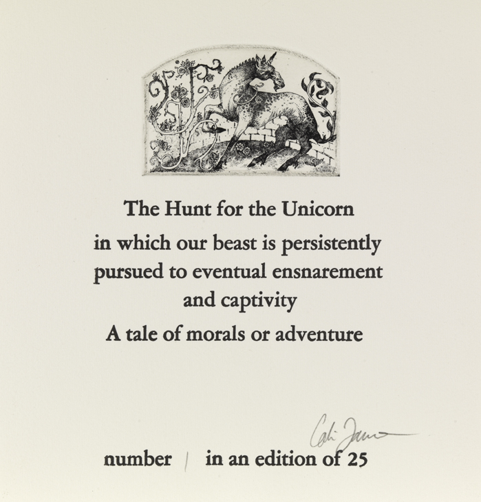 The Hunt for the Unicorn [title page]