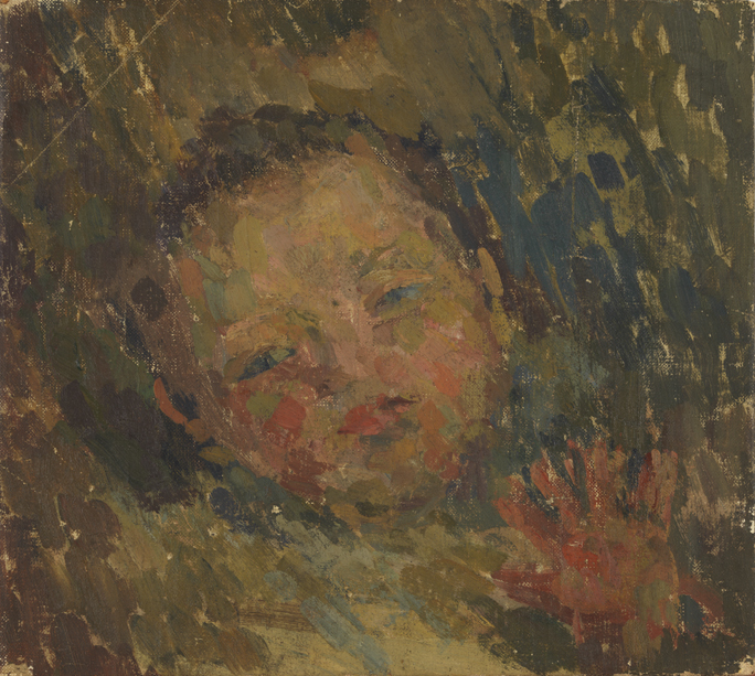 Inclined Head of Baby