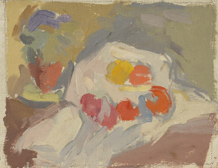 Fruit on Cloth with Flower Pot #3