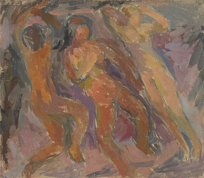 Three Inclined Figures #1