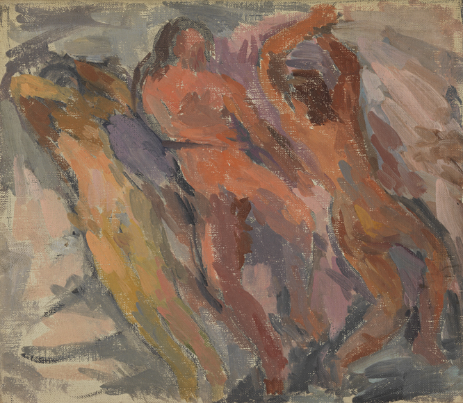 Three Inclined Figures #2