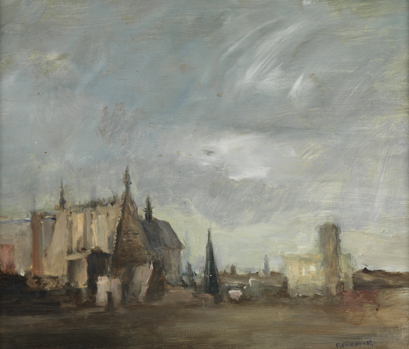 Church Scene Philadelphia, Dr. Amsterdam's Roof