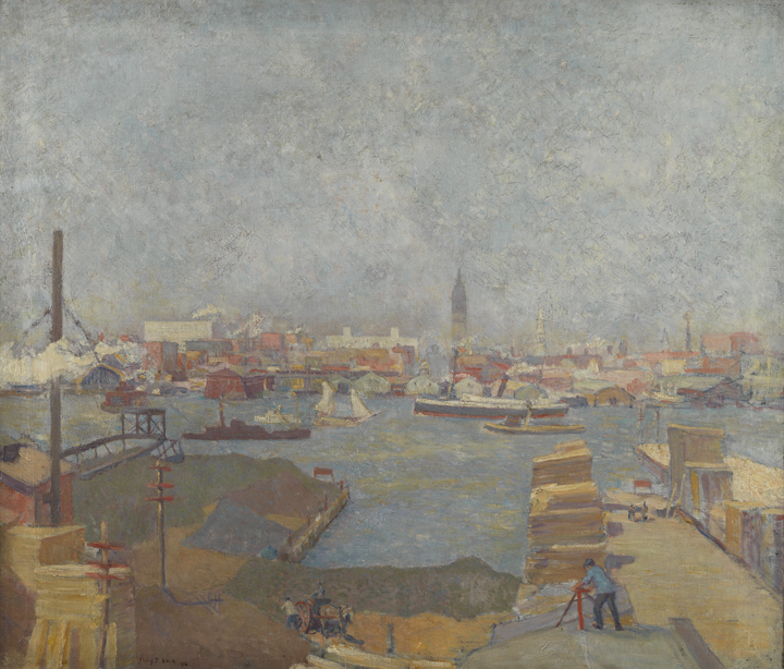 Scene at the Dock (View of Camden)