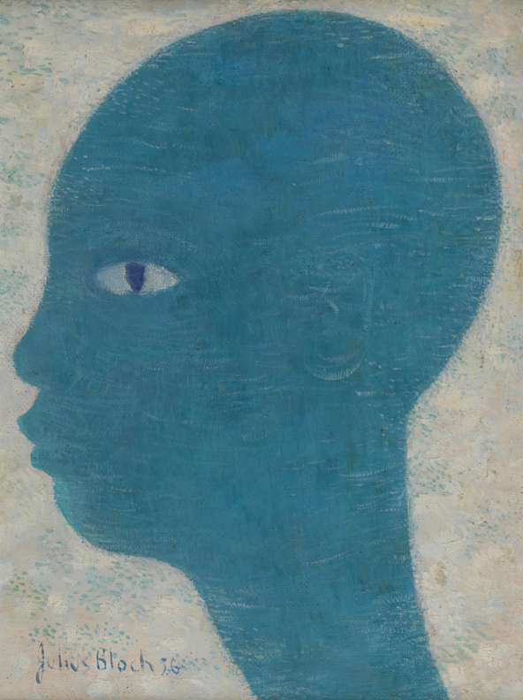 Blue Head in Profile
