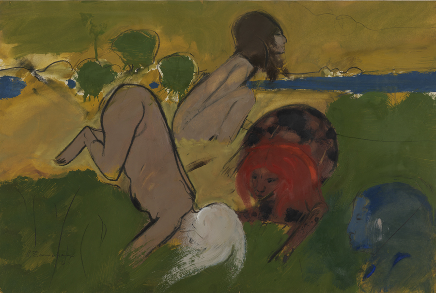 Figures in a Green Landscape