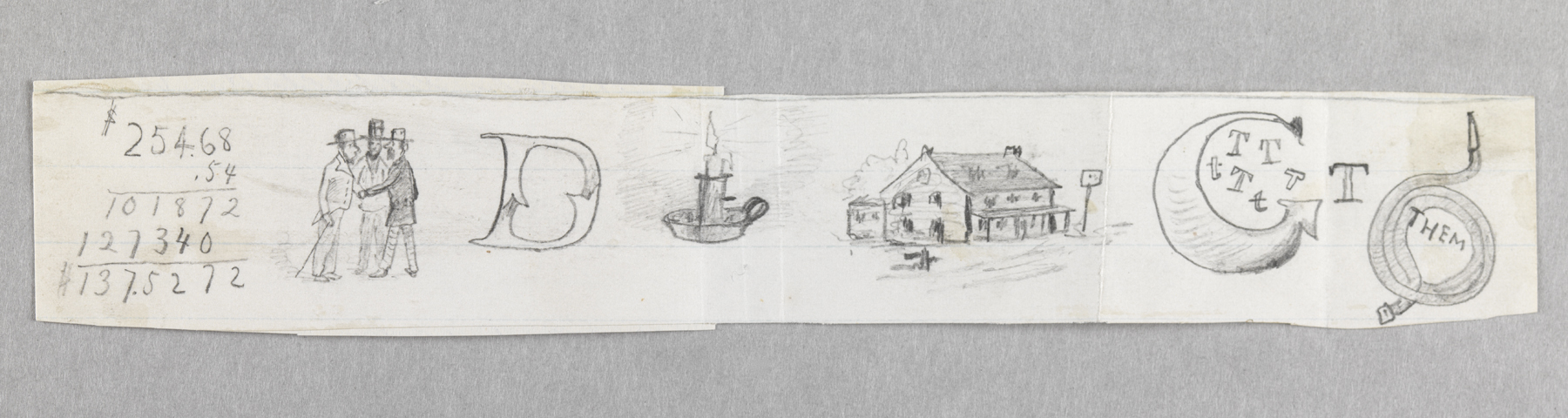 [Calculations, men, "D", candle, house, "C", hose]