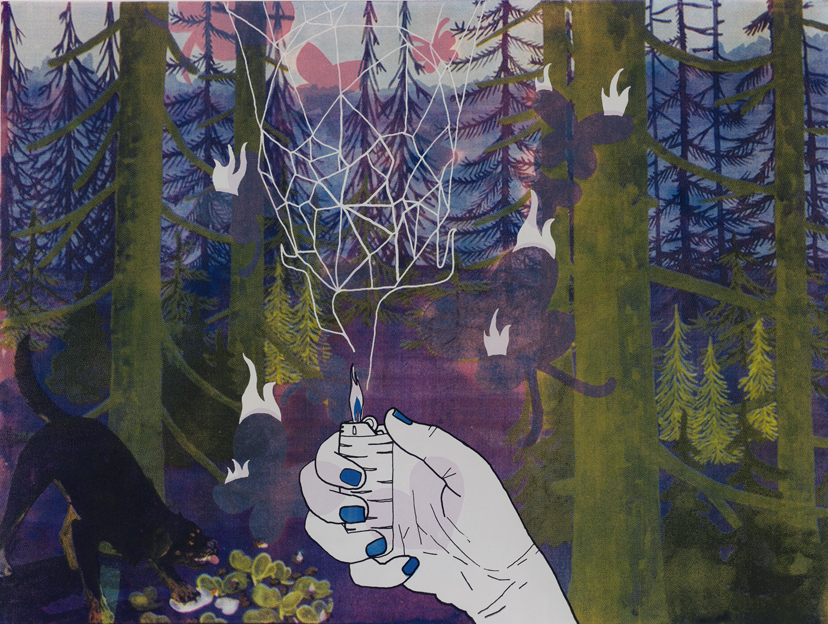 Wooley Bear Says "Ouch"