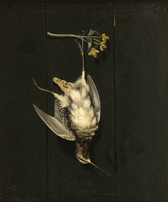 Alexander Pope, Still Life with Hanging Bird: A Pair (late 19th