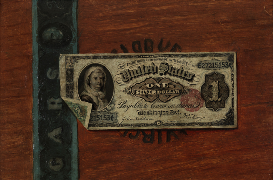 Dollar Bill and Cigar Box