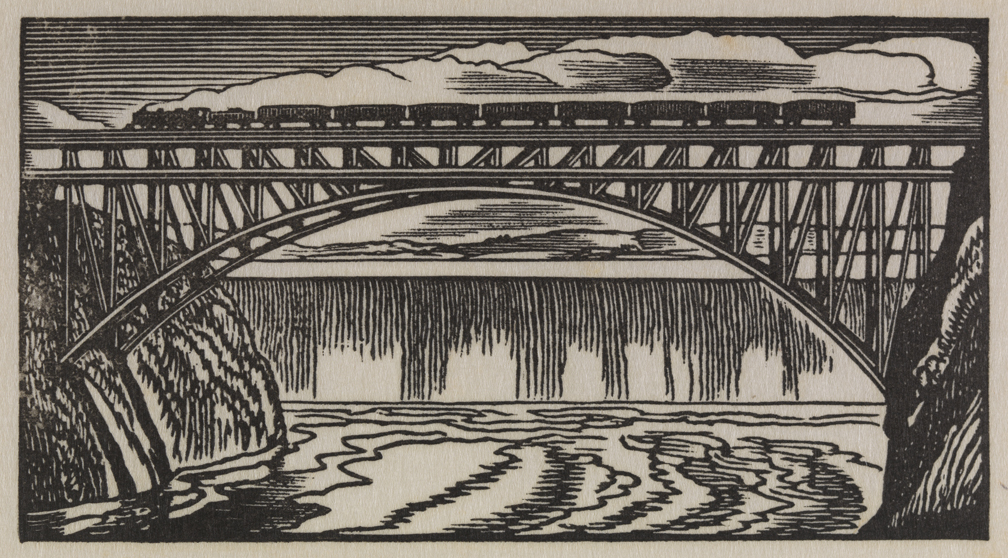 Waterfall and Bridge