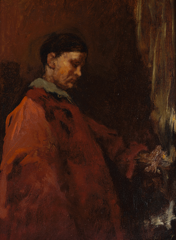 Man in Red Cloak