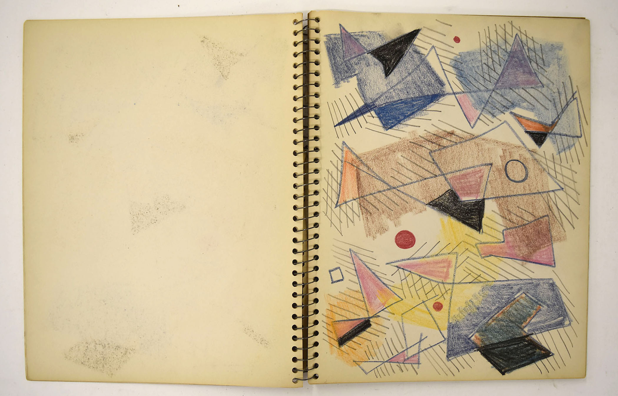 (Sketchbook - red spiral notebook)