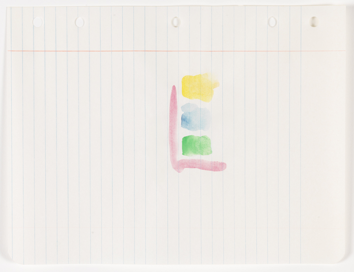 Untitled (Loose leaf notebook drawings - box 5, group 4: drawing 6)