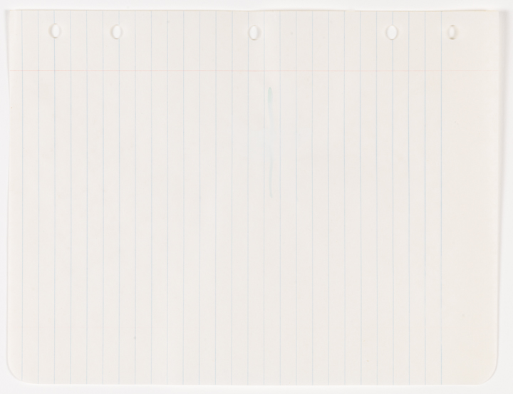 Untitled (Loose leaf notebook drawings - box 9, group 10: drawing 1)