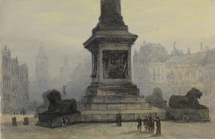 Landseer's Lions, Trafalgar Square, London