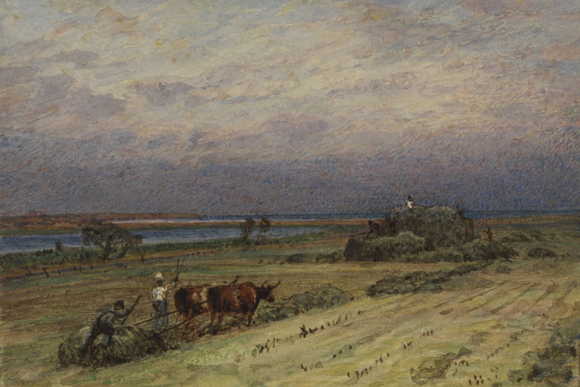 Stacking Hay, Newport