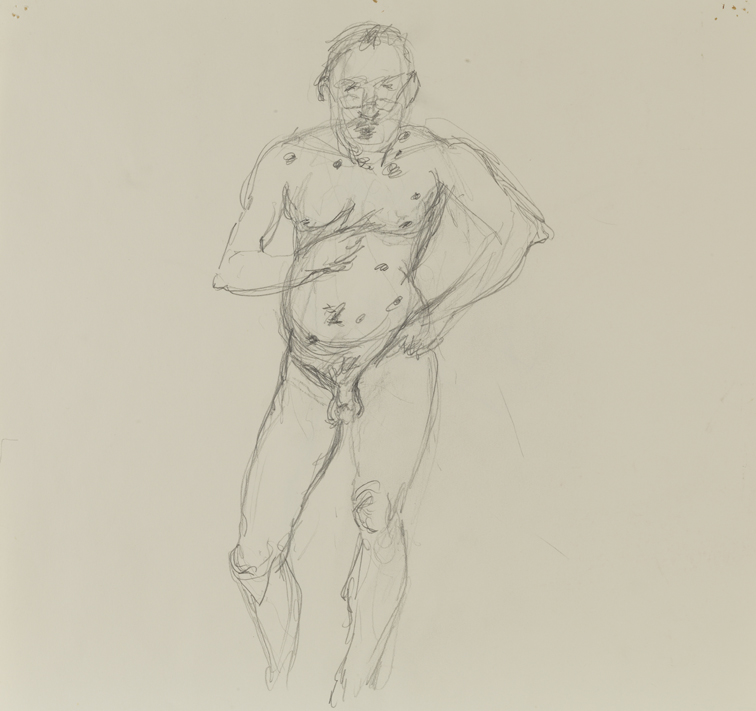 Self-Portrait  (Study for "The Revolver")