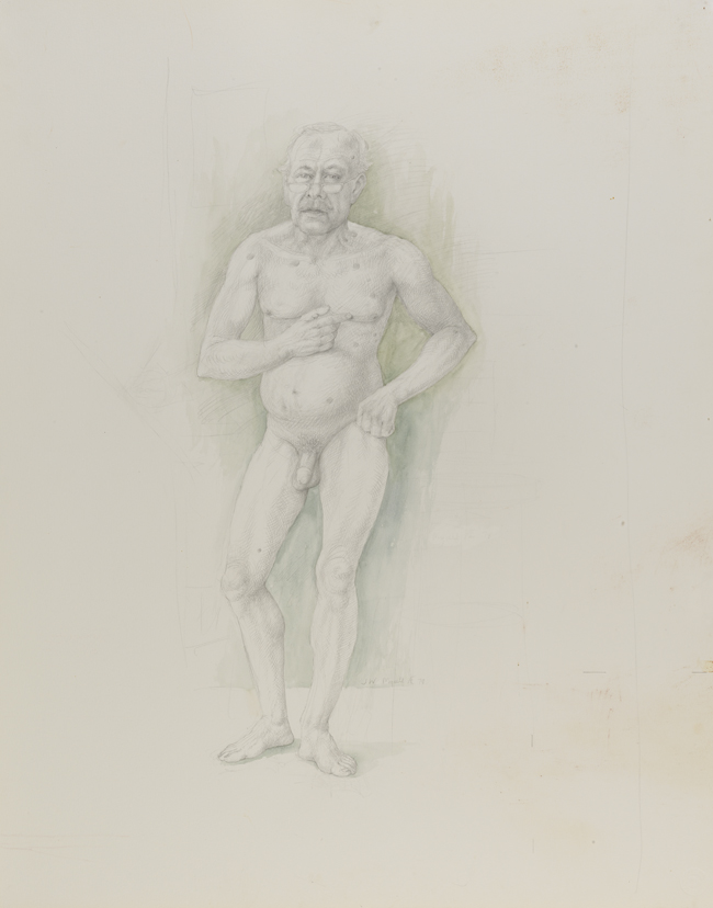 Self-Portrait (Study for "The Revolver")