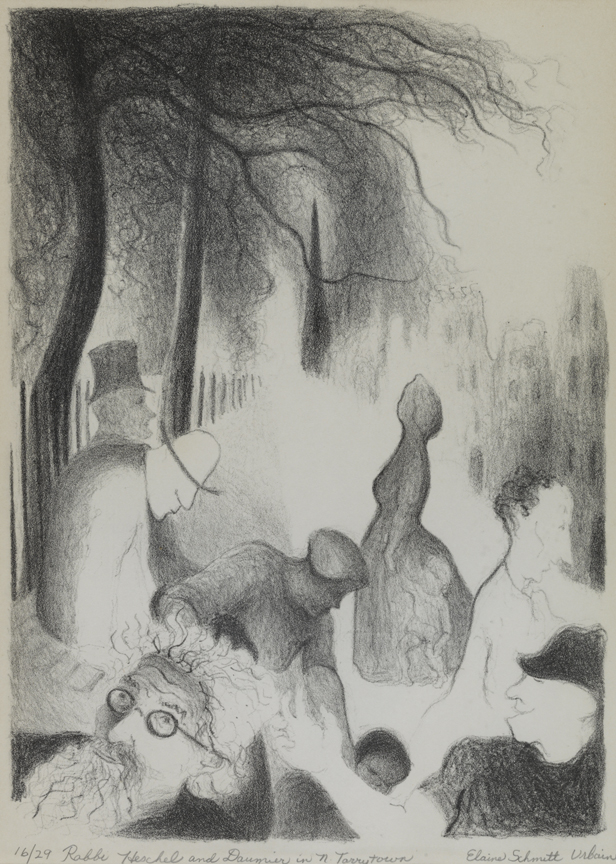Rabbi Heschel and Daumier in N. Tarrytown
