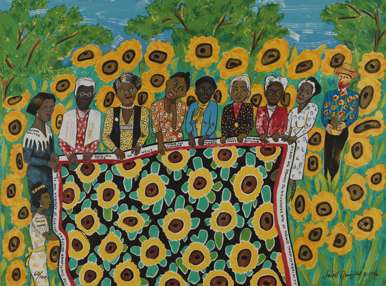 The Sunflower Quilting Bee at Arles, 1991