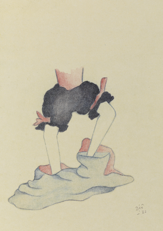 Her chiffon gown fell to her feet