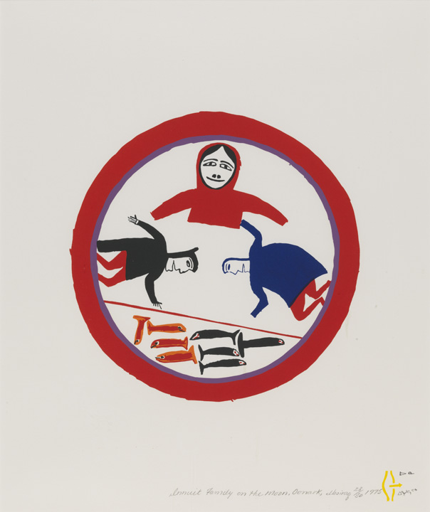 Inuit Family on the Moon