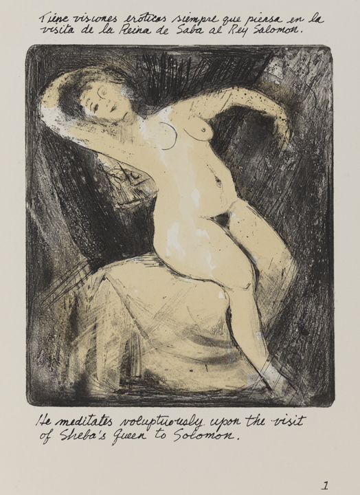 He meditates voluptuously