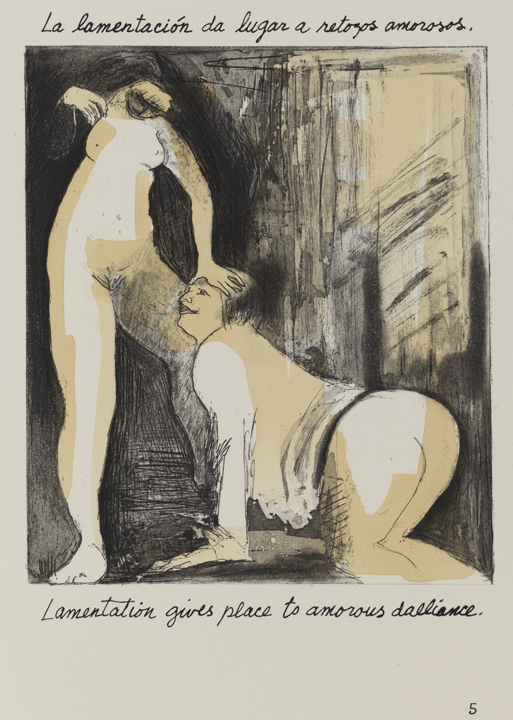 Lamentation gives place to amorous dalliance