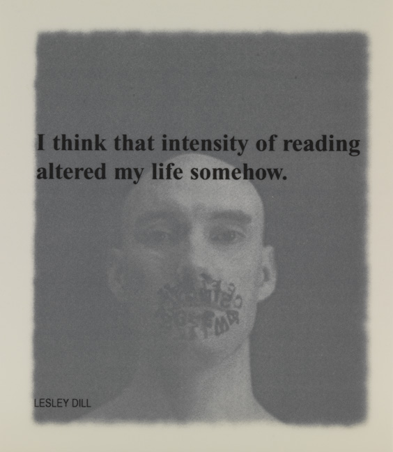 I think that intensity of reading altered my life somehow. from Interviews with the Contemplative Mind"