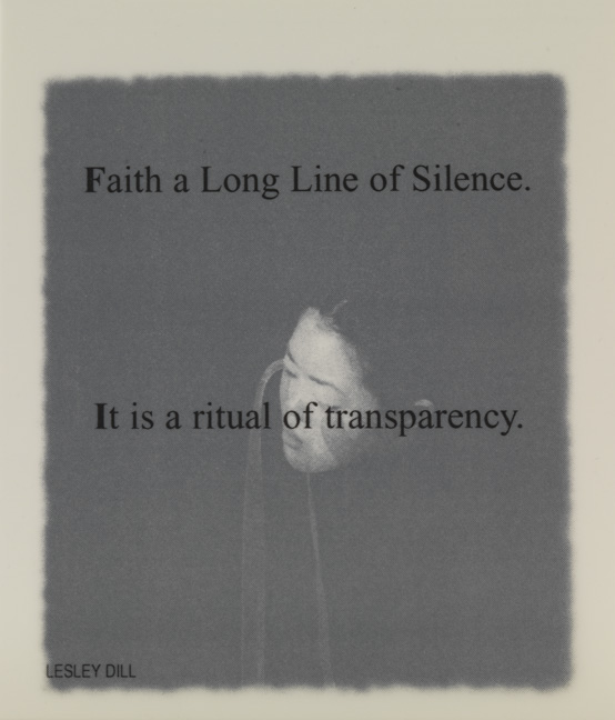 Faith a Long Line of Silence. from "Interviews with the Contemplative Mind'