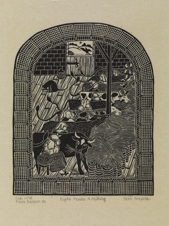 Eight Maids a Milking