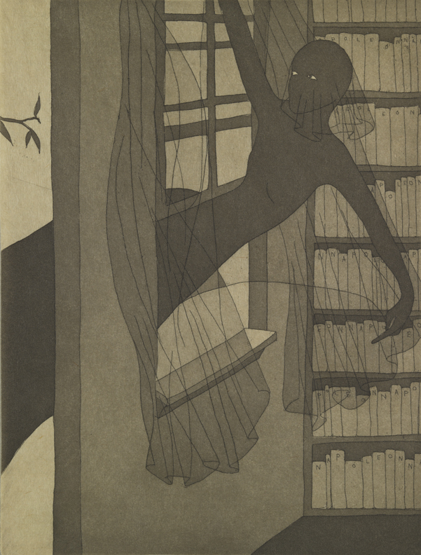 The Adventuress [She escaped him by flying in the library window]