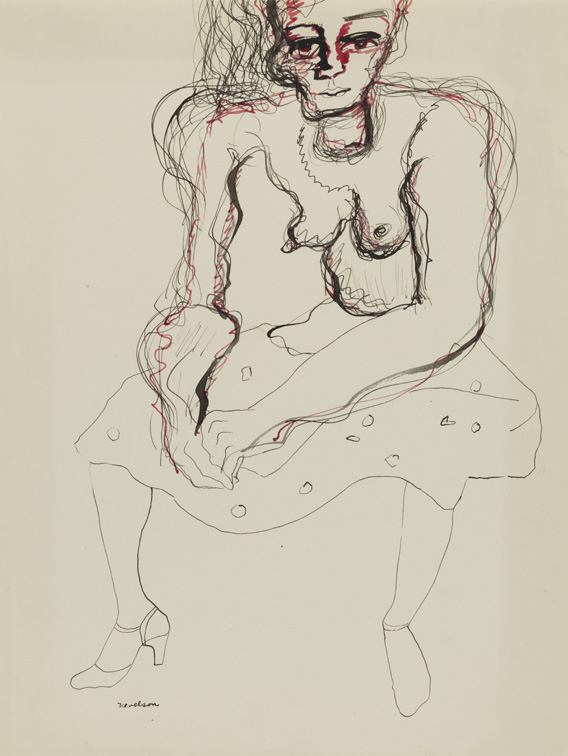 Sitting Woman (Self-Portrait)