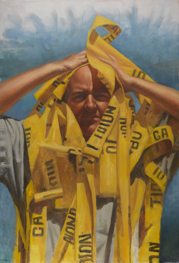 Self-Portrait with Caution Tape