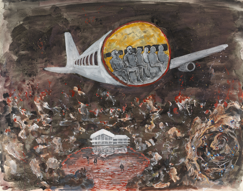 Haunts of the very Rich (half airplane & figures)