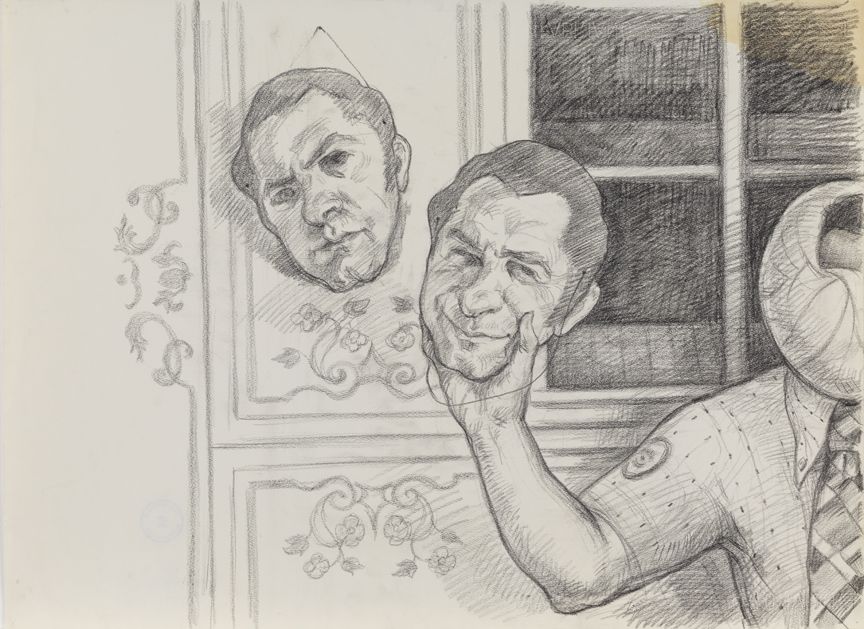 Two Masks, Self Portrait