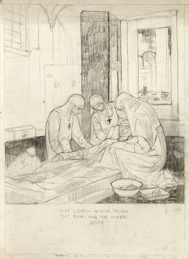 Italian War Relief, (poster study)