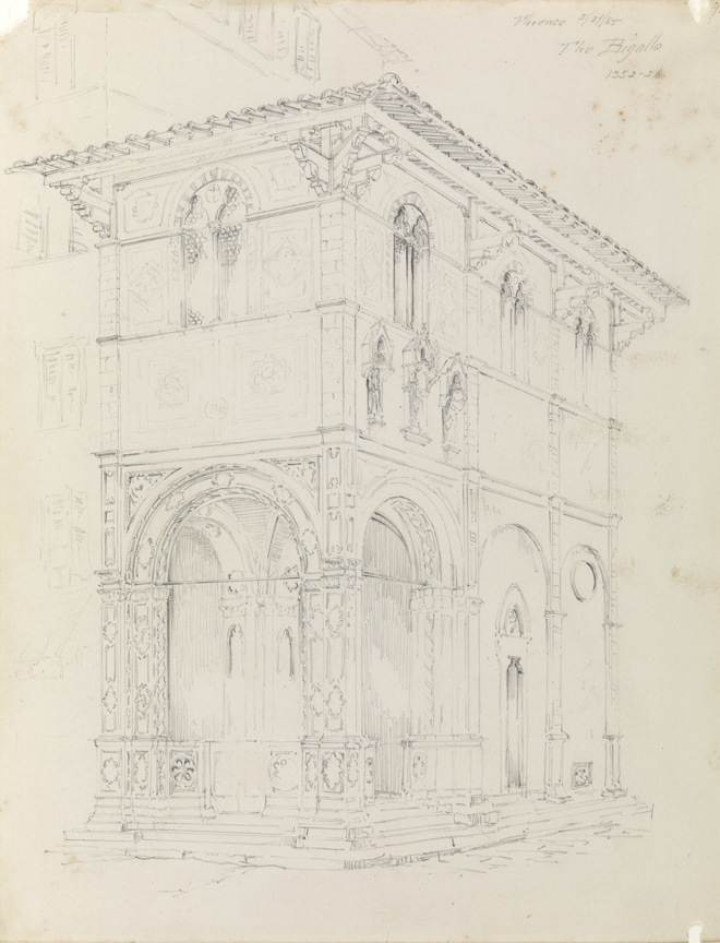 Untitled drawing (The Bargello, Florence)