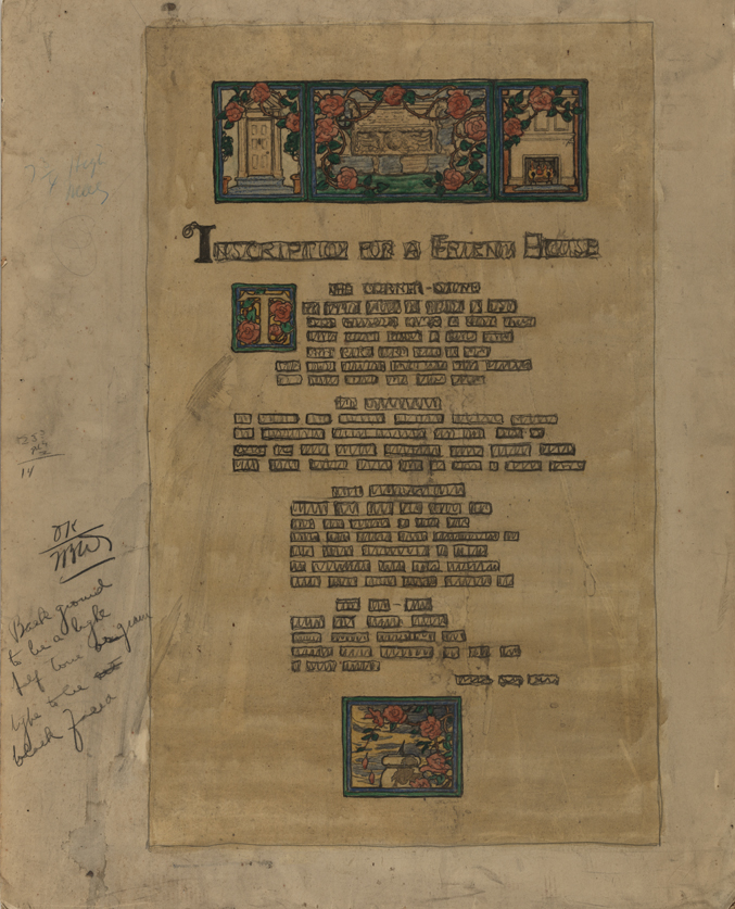 [Study for magazine or book title page]