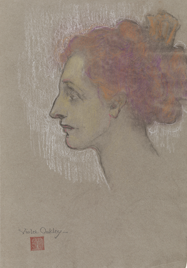 [Profile of a woman]