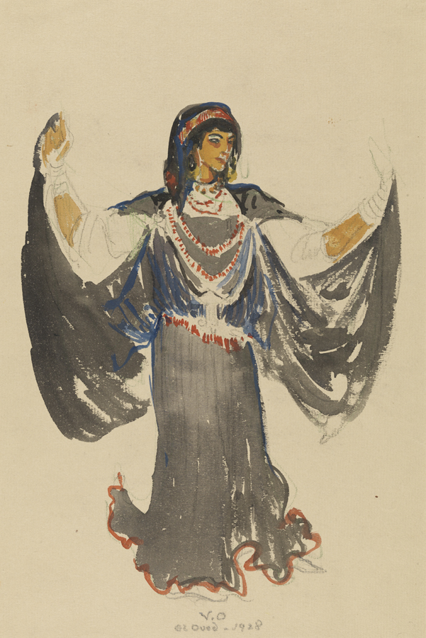 [Algerian woman in costume]