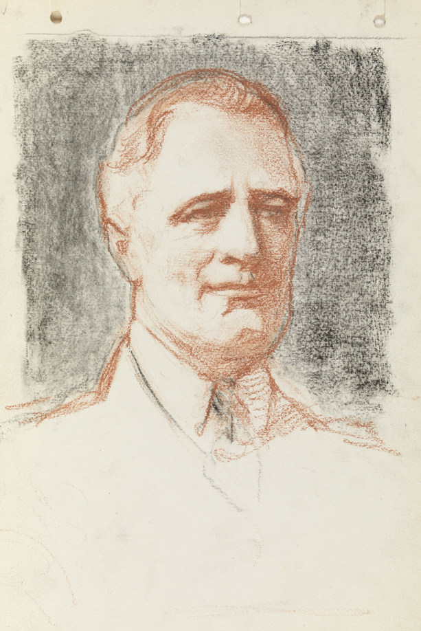 [Franklin D. Roosevelt, head study]