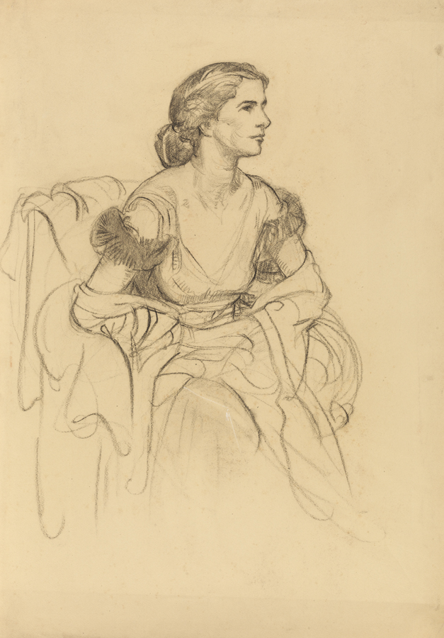 [Study for the portrait of Mary Townsend Mason]
