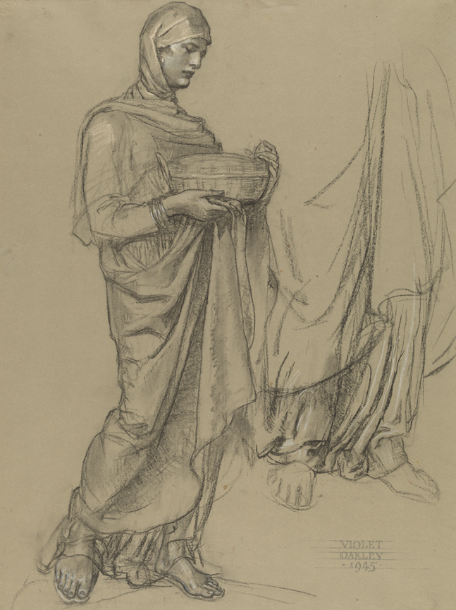 Study for Decorative Figure, (part of an altarpiece in the chapel of the Philadelphia Naval Base)