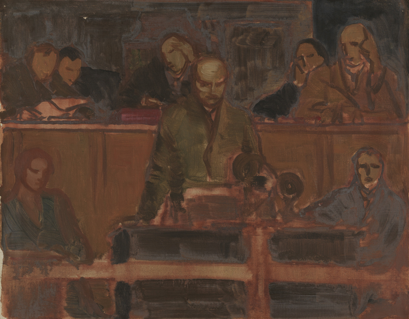 Man Speaking at Podium (League of Nations?)